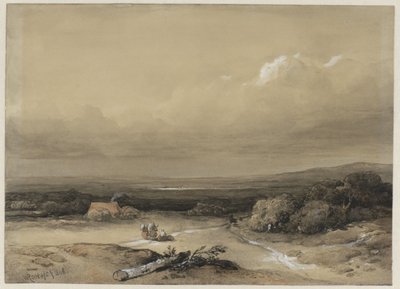Krajina od Willem Roelofs (I) (signed by artist)
