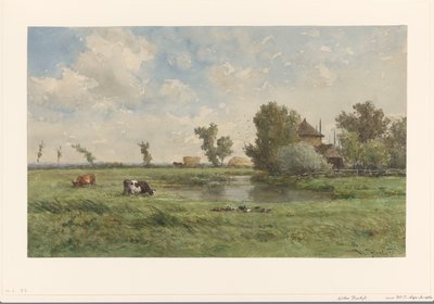 Pastviny s krávami od Willem Roelofs (I)