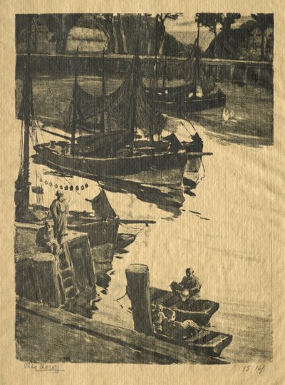 The Wharf. od Willem Roelofs