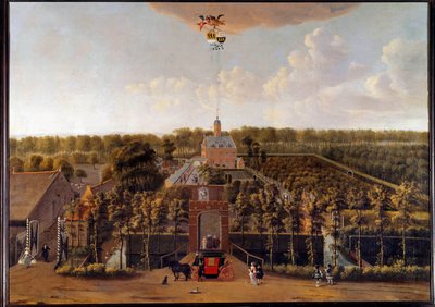 Pohled na nemovitost Munnikenhof v Zelande (Nizozemsko) Obraz Willema Schellinkse (1627-1678) Middelburg ze 17. století. Zelandské muzeum od Willem Schellinks