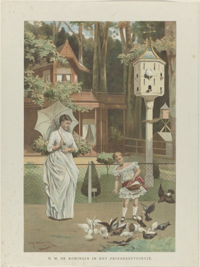 Portrét Emmy, královny regentky Nizozemska, a Wilhelminy, královny Nizozemska od Willem Steelink (II)