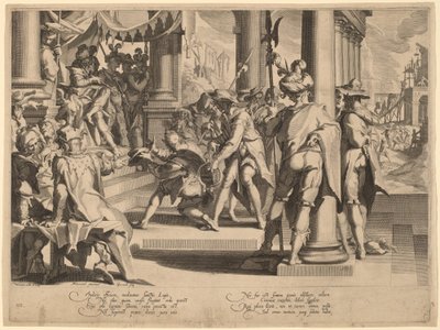 Alegorie spravedlnosti od Willem Swanenburgh, after Joachim Anthonisz Wtewael
