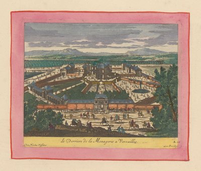 Rückseite der Menagerie von Versailles od Willem Swidde