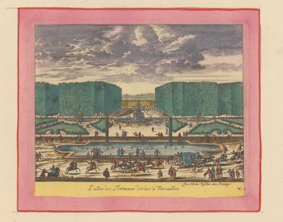Allee der goldenen Brunnen in den Gärten von Versailles od Willem Swidde