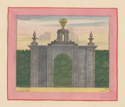 Gittertor mit Gartenvasen in den Gärten von Versailles od Willem Swidde