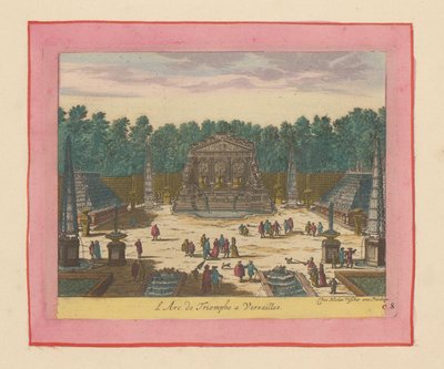 Triumphbogen in den Gärten von Versailles od Willem Swidde
