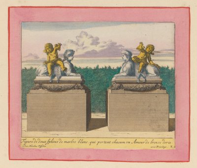 Zwei Sphinxen in den Gärten von Versailles od Willem Swidde