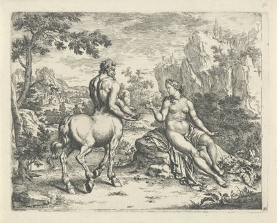 Ocyrhoe předpovídá osud Chirona a Asclepia od Willem Van Mieris