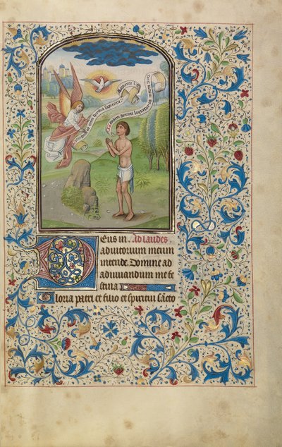 Ein Mann, der zum Heiligen Geist betet od Willem Vrelant