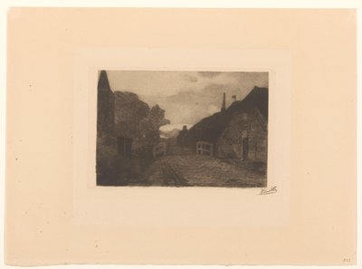 Vesnická silnice v Diepenheimu od Willem Witsen (signed by artist)