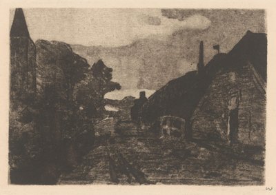 Vesnická silnice v Diepenheimu od Willem Witsen (signed by artist)