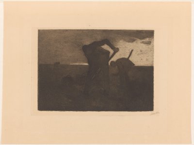 Tři sklízeče brambor od Willem Witsen (signed by artist)
