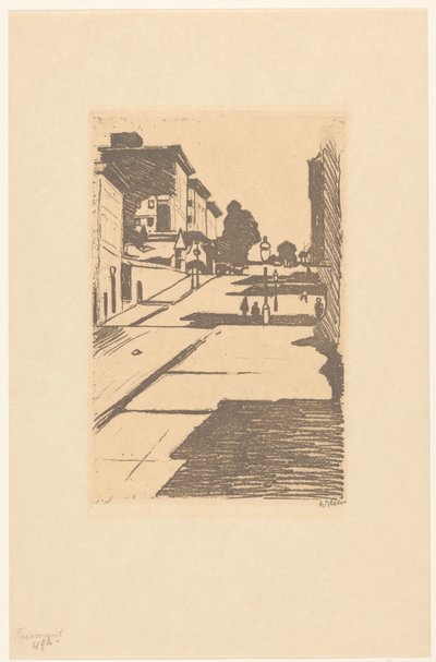 Pohled na Maison Street a Fairmont Hotel v San Franciscu Fairmont (název na objektu) od Willem Witsen (signed by artist)