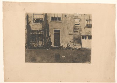Pohled na zadní část Zeedijku v Amsterdamu od Willem Witsen (signed by artist)