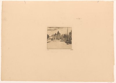 Nieuwmarkt v Amsterdamu od Willem Witsen (signed by artist)