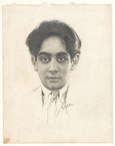 Portrét van Karamjit Singh Sahib Bahadur, pod vedením van Kapurthala od Willem Witsen (signed by artist)