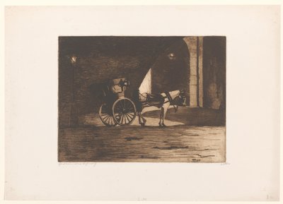 Přeprava pod mostem Waterloo v Londýně od Willem Witsen (signed by artist)