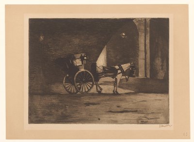 Přeprava pod mostem Waterloo v Londýně od Willem Witsen (signed by artist)