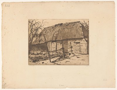 Stodola s plotem v Brabantsku od Willem Witsen (signed by artist)