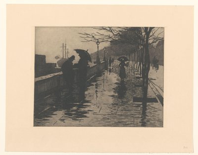Pohled na Victoria Embankment v Londýně od Willem Arnoldus Witsen