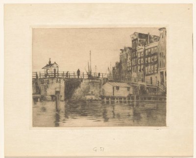Pohled na Kraansluis v Amsterdamu od Willem Arnoldus Witsen