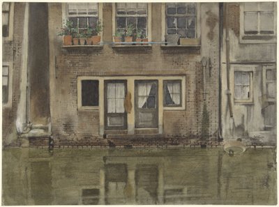 Domy na kanálu v Amsterdamu od Willem Arnoldus Witsen