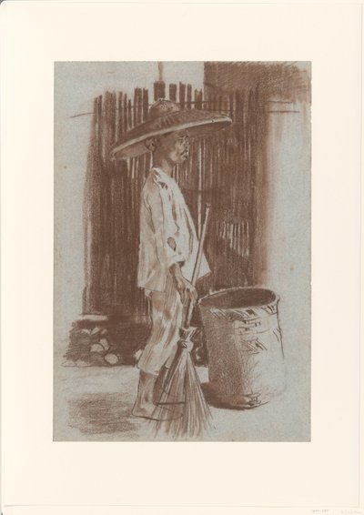 Indonéský zametač ulic od Willem Arnoldus Witsen