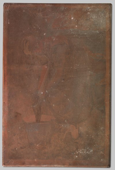 Stojící žena na mytí kbelíku od Willem Arnoldus Witsen