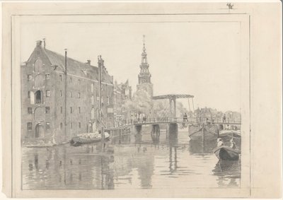Panoráma města s Montelbaanstoren od Willem Arnoldus Witsen