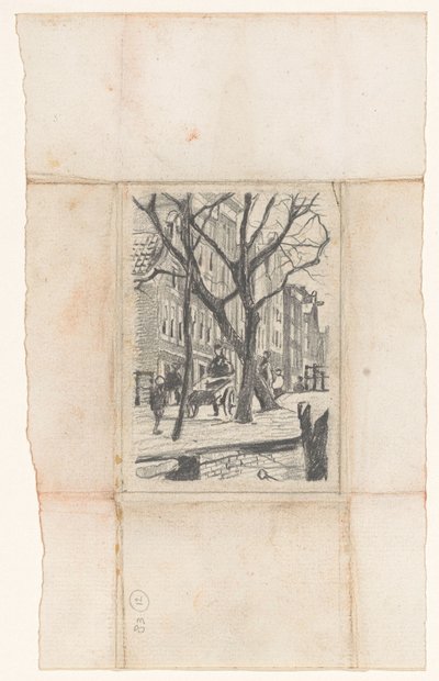 Panoráma města v Amsterdamu: Rechtboomsloot od Willem Arnoldus Witsen
