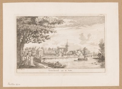Pohled na Vreeland Vreeland aan de Vecht (název na objektu) od Willem Writs (possibly)
