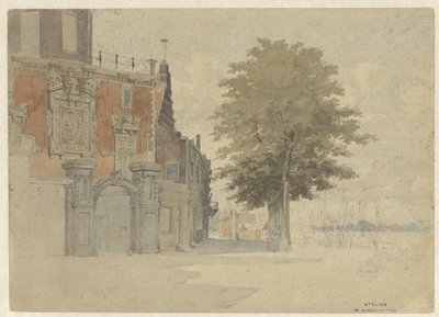 Groothoofdspoort v Dordrechtu od Willem de Haas Hemken