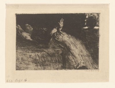 Ležící žena (původní název) od Willem de Zwart (signed by artist)