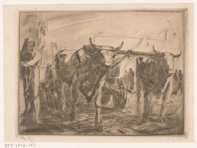 Ossewagen (původní název) od Willem van Konijnenburg (signed by artist)