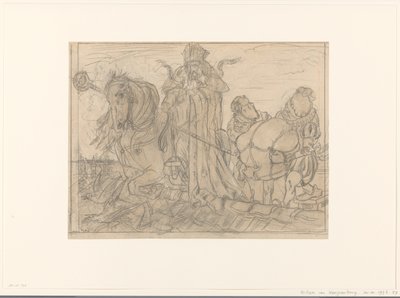 Sinterklaas se dvěma Piety na střeše od Willem van Konijnenburg