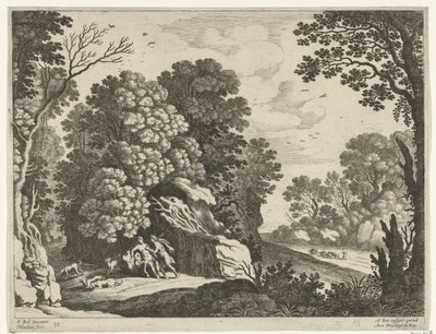 Cephalus a Procris Italské krajiny (název série) od Willem van Nieulandt (II)