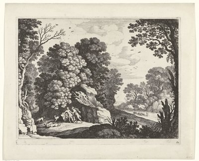 Cephalus a Procris Italské krajiny (název série) od Willem van Nieulandt (II)