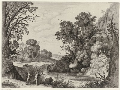Krajina s Pan a Syrinx od Willem van Nieulandt (II)