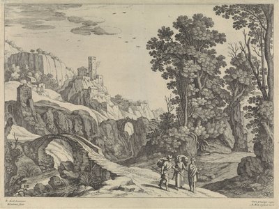 Krajina s Emauzskými cestovateli od Willem van Nieulandt (II)