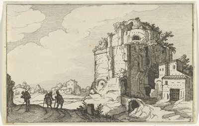 Římská ruina Římské ruiny a pobřežní krajiny (série 1) (název série) od Willem van Nieulandt (II)