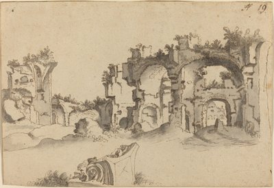 Lázně Caracalla, Řím od Willem van Nieuwlandt II