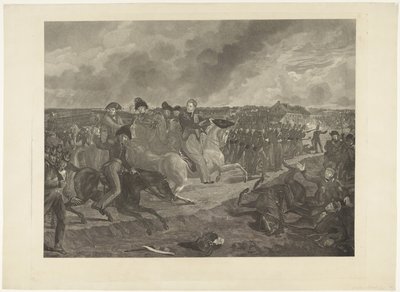 Prince of Orange v bitvě u Quatre-Bras, 1815 od Willem van Senus