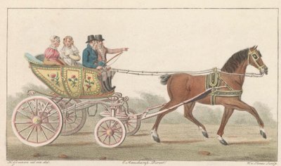 Hrací vozík Zaan, 1824 Noord-Hollandsch Speelwagentje na Zaanu / Voiture de plaisance, dite Speelwagentje au Zaan (název na objektu) od Willem van Senus