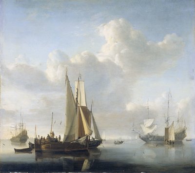 Lodě před pobřežím Lodě u pobřeží od Willem van de Velde (II)