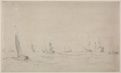 Přeprava na rozbouřeném moři, 1665. od Willem van de Velde