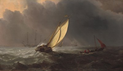 Před bouří, c. 1700. od Willem van de Velde the Younger