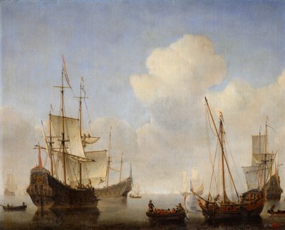 Nizozemská eskadra na pobřeží západní Afriky, 60. léta 17. století. od Willem van de Velde the Younger