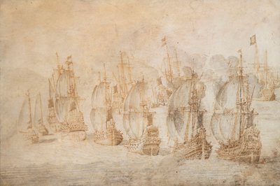Akce u Tamanany, 9. září 1645 od Willem van de the Elder Velde
