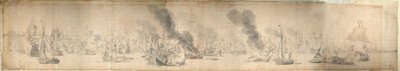 Bitva u Soundu, 29. října 1658, cca 1658 (papír) od Willem van de the Elder Velde