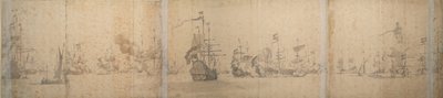 Nizozemská flotila u pobřeží Holandska listopad 1664 od Willem van de the Elder Velde